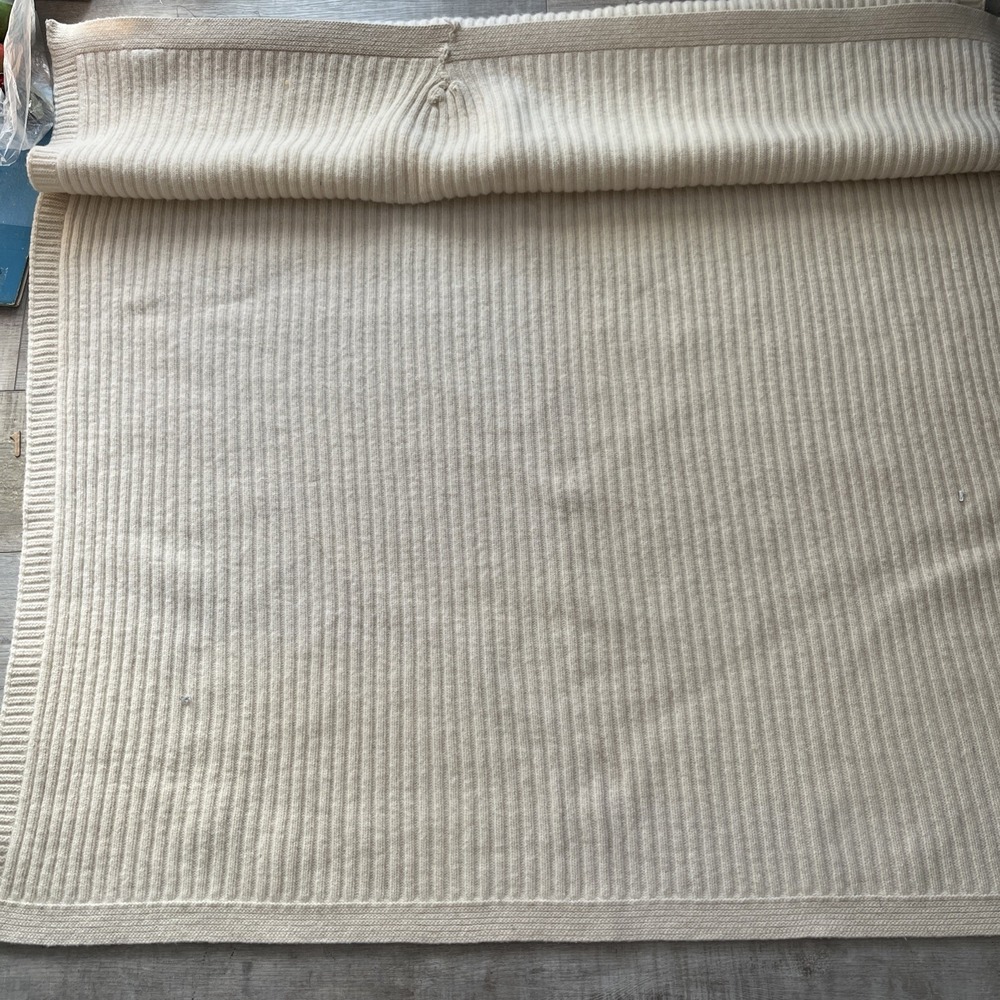 Field Gear‎ Lambswool Blanket Throw 46"x60" Beige
